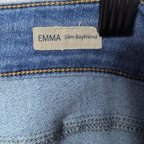 Mavi Jeans Emma Slim Boyfriend Women’s Size 30/32 | Stretch Mid Rise Blue Denim - Picture 6 of 8